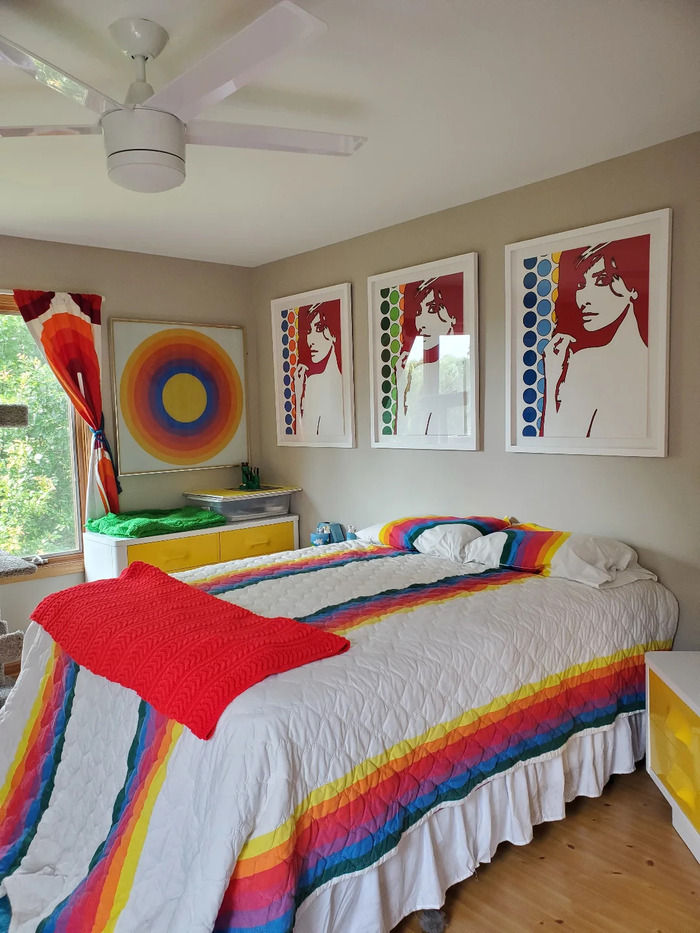 funky retro bedroom ideas