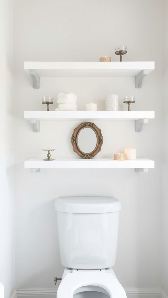 10+ Bathroom Shelf Décor Ideas For Over The Toilet