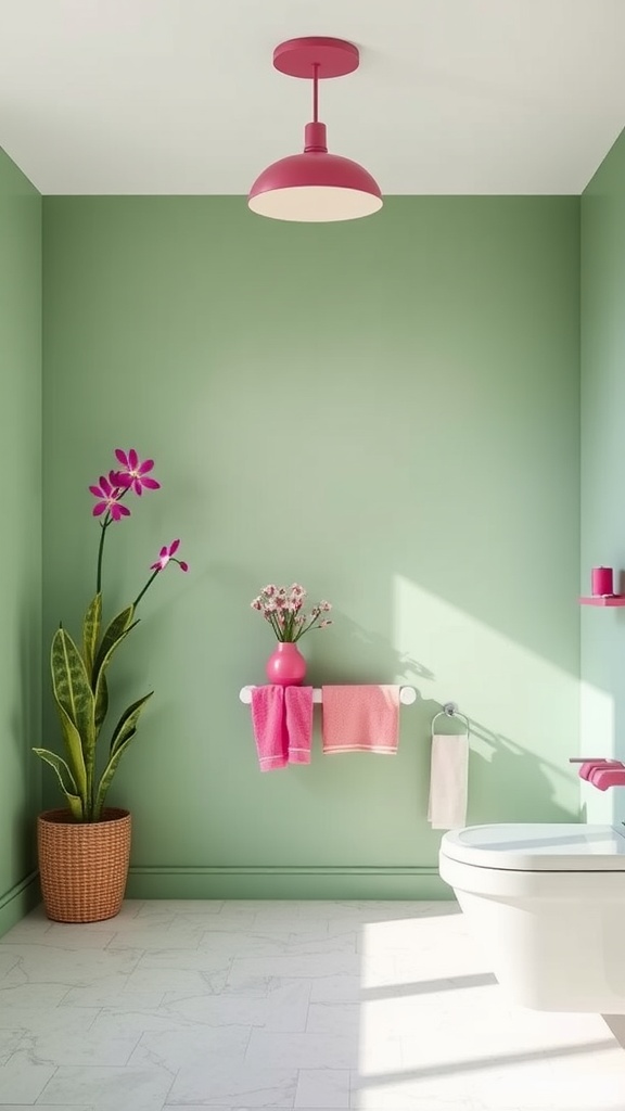 16+ Green And Pink Bathroom Ideas For A Perfect Blend