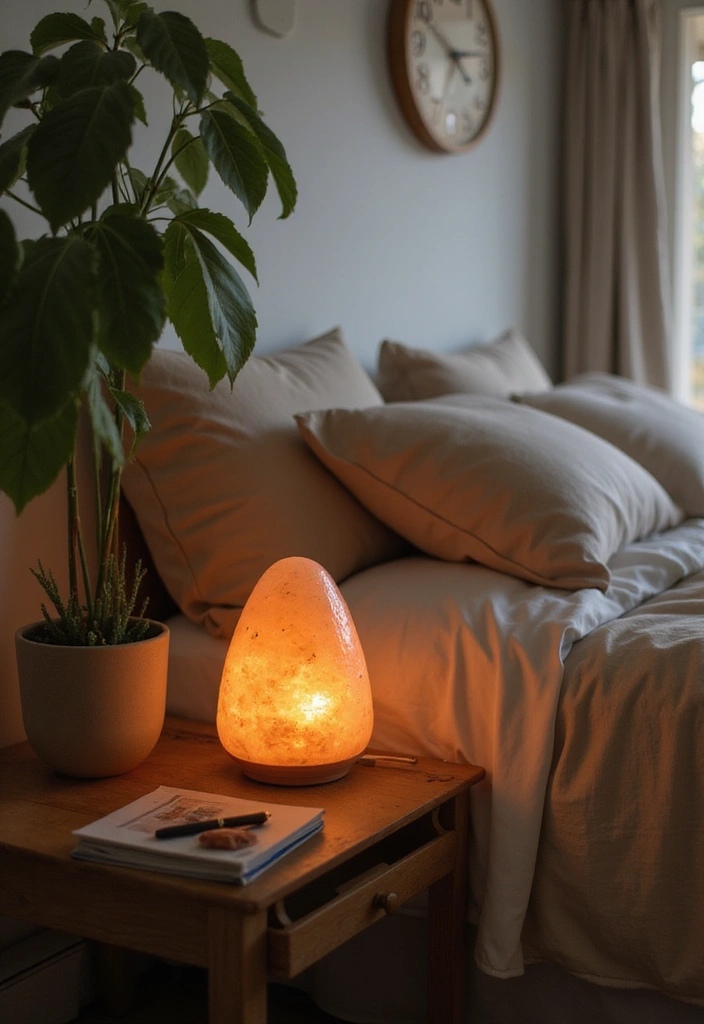 11 Eco-Friendly Lighting Ideas for Your Green Bedroom That'll Set the Perfect Mood! - 10. Himalayan Salt Lamps