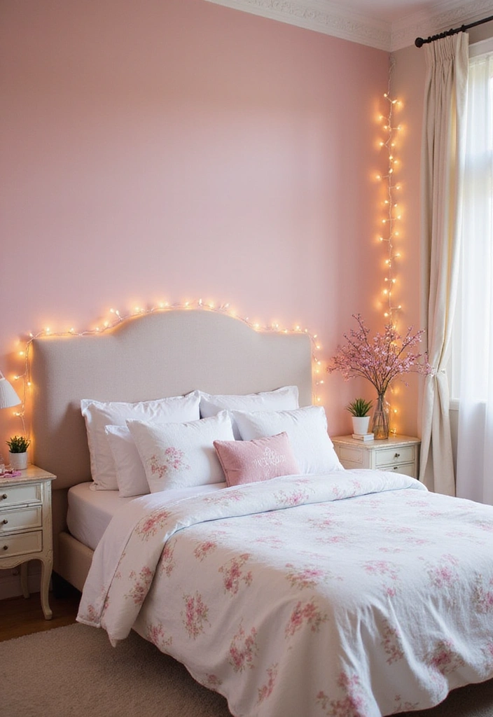 19 Stunning Master Bedrooms with Accent Walls That'll Make You Want to Redecorate! - 12. Soft and Romantic with Pastel Colors