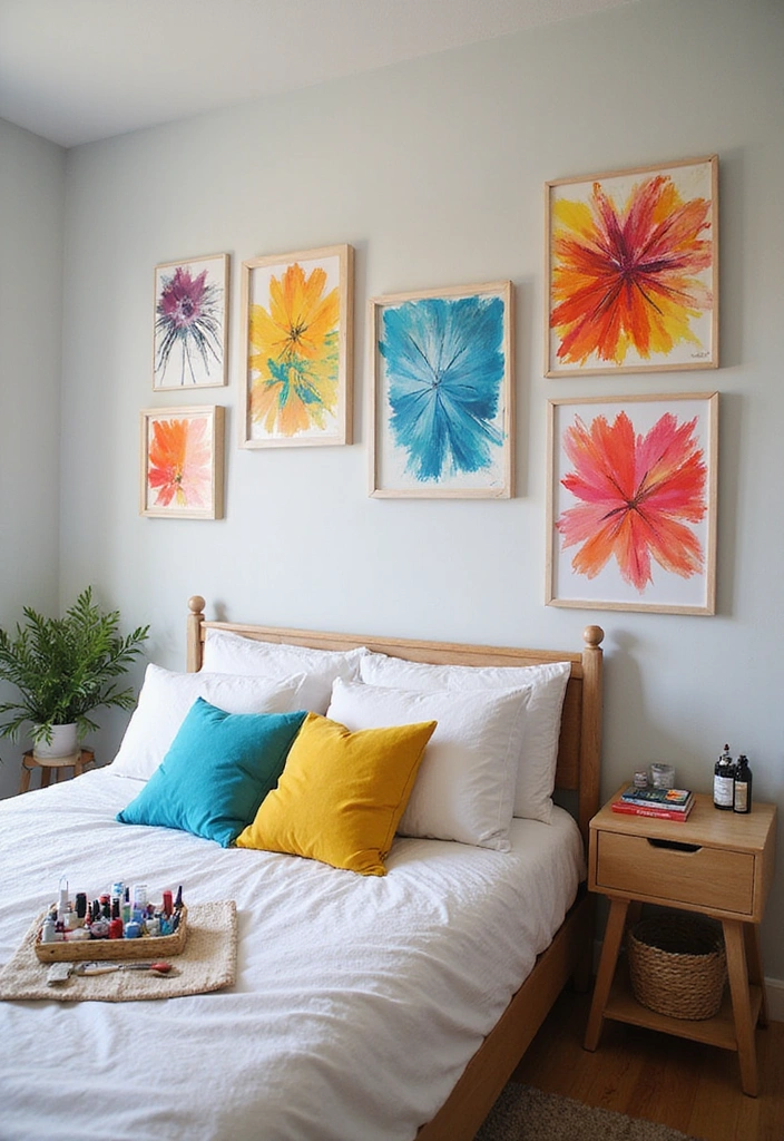 20 Epic 80s Themed Bedroom Ideas That Will Take You Back in Time! - 13. DIY Art Projects