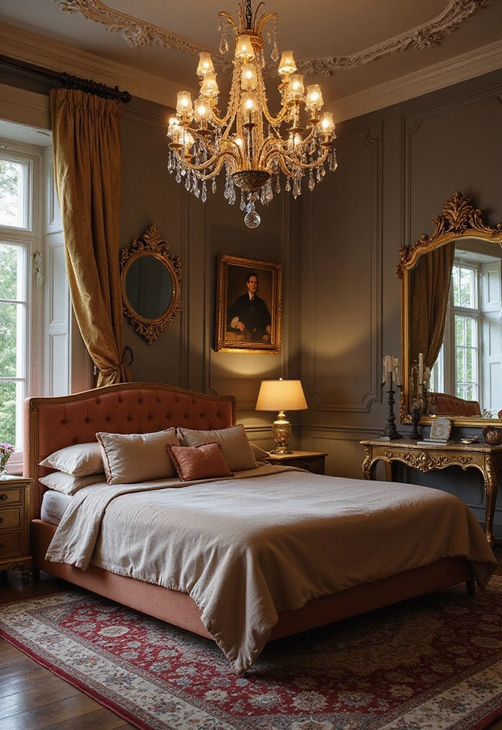 20 Epic 80s Themed Bedroom Ideas That Will Take You Back in Time! - 7. Vintage Glam