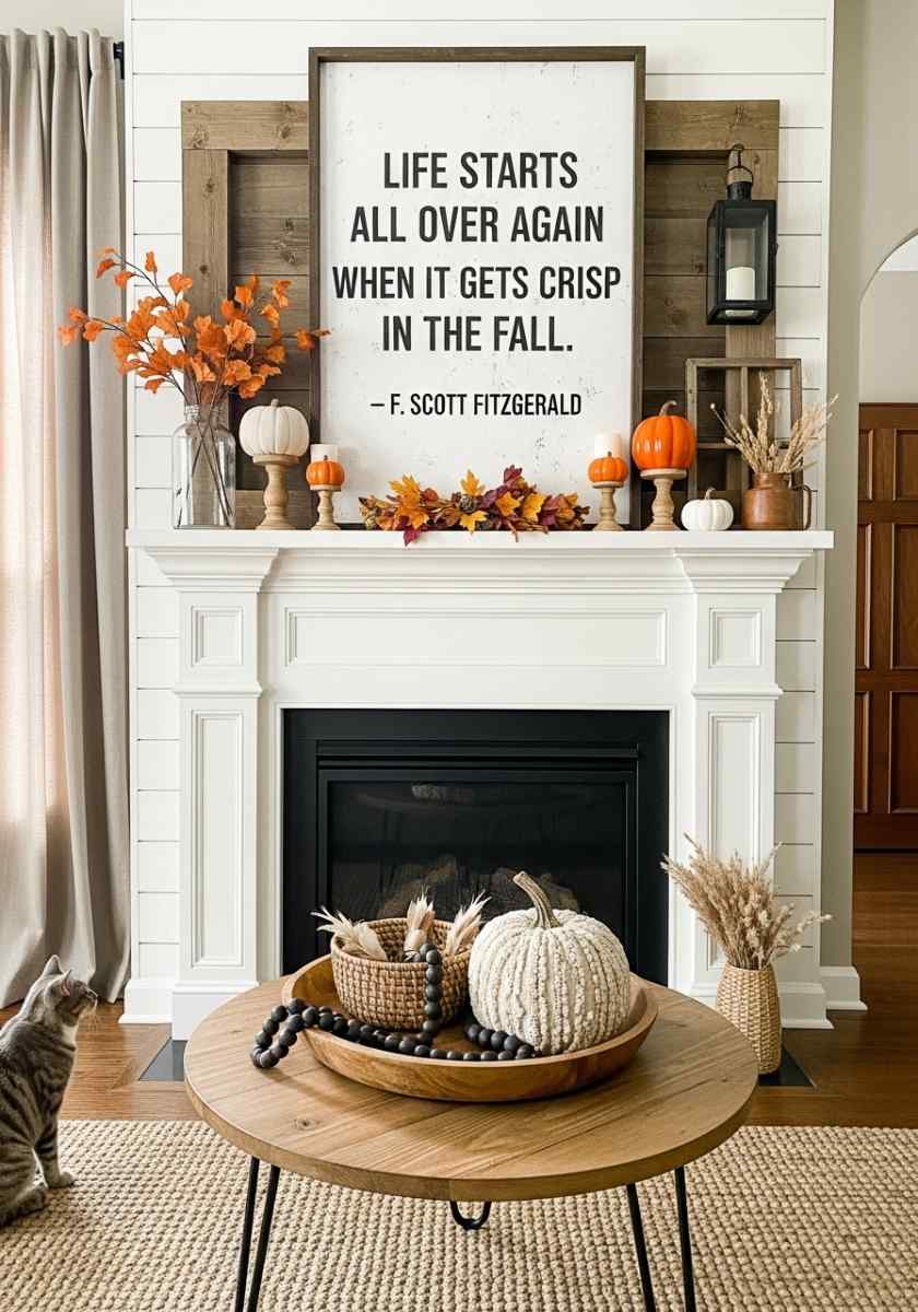 fall mantel decor ideas