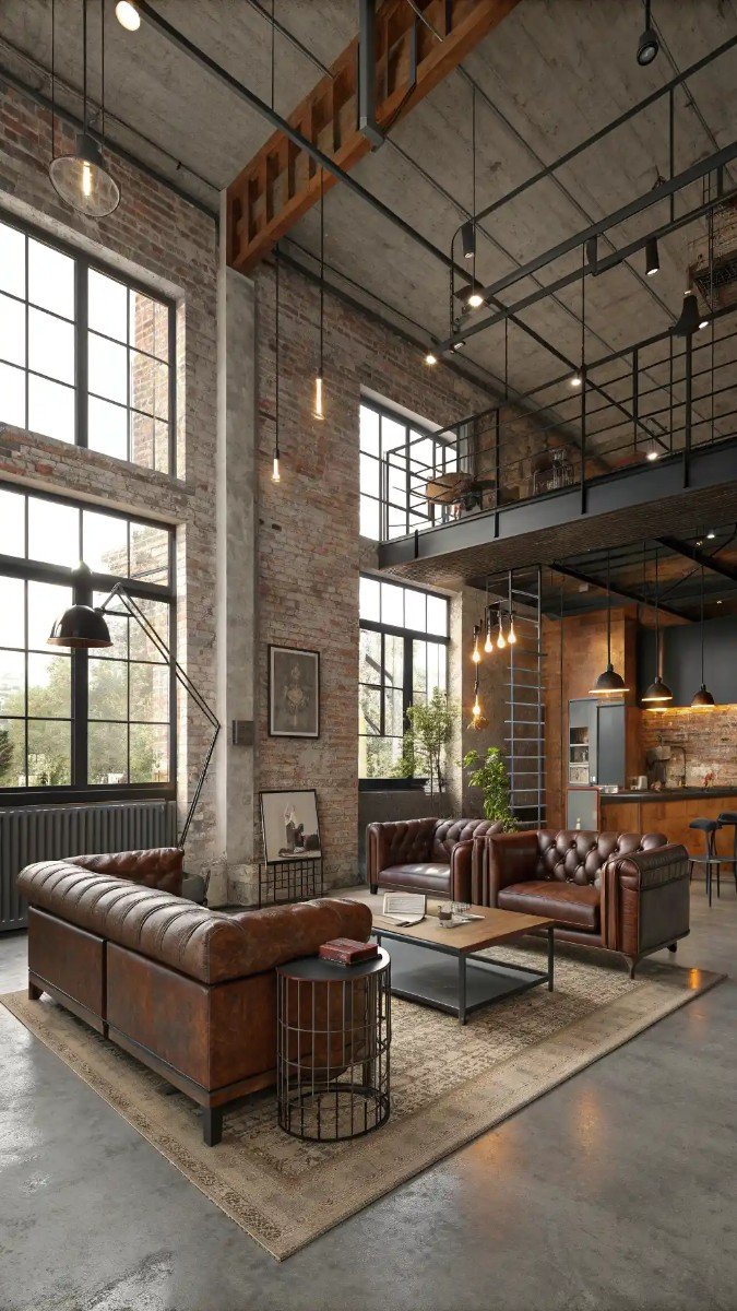 living room concrete floor ideas 14