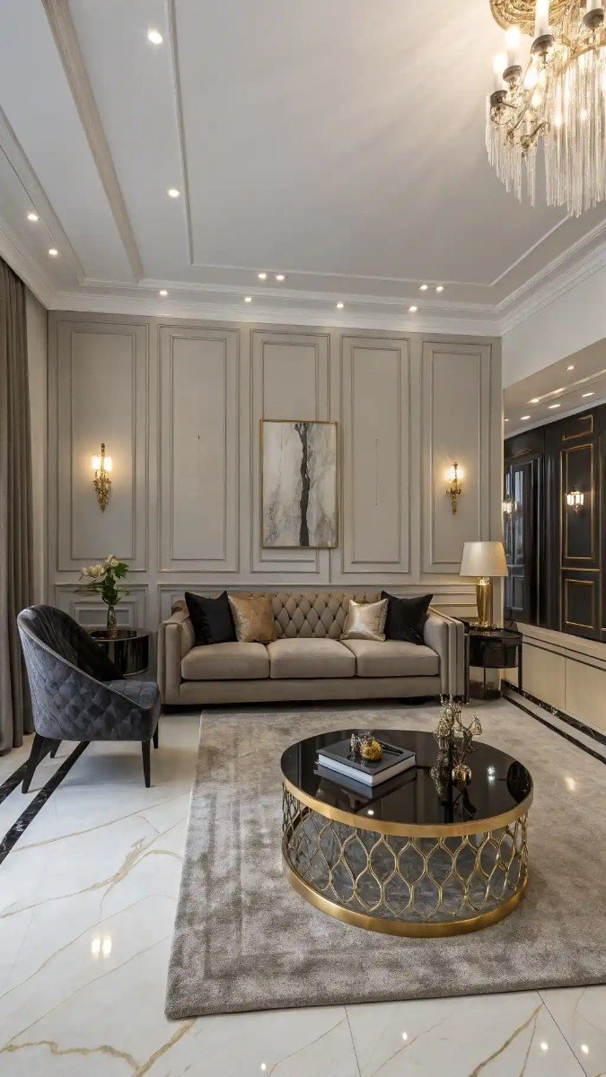 dark beige sofa living room ideas decor 16