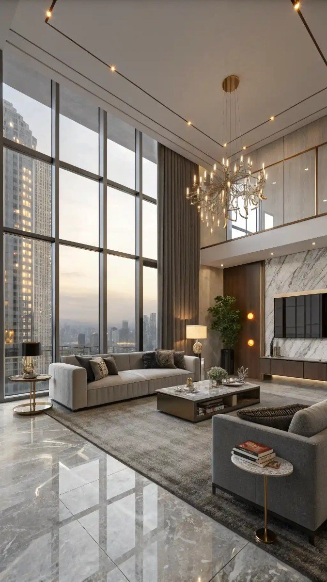 living room concrete floor ideas 6