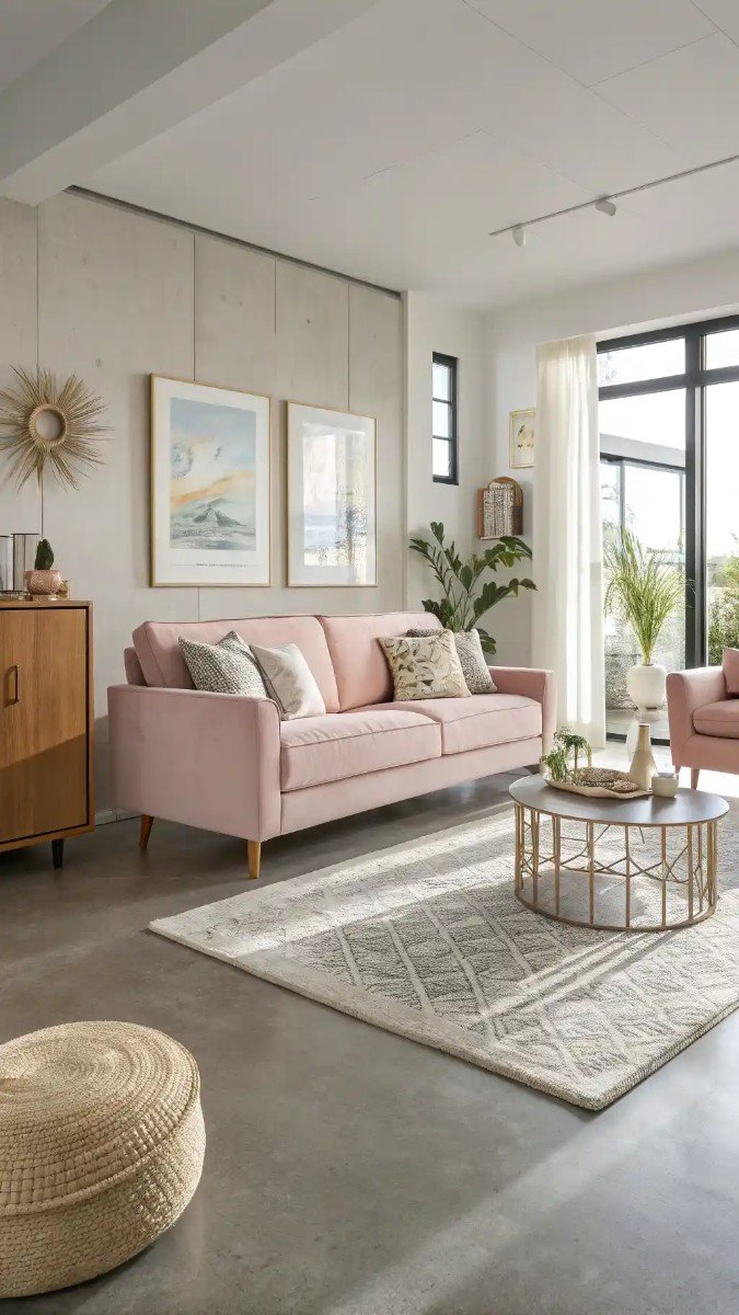 living room concrete floor ideas 9