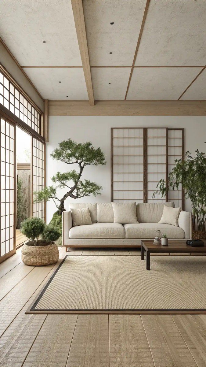 living room with beige sofa ideas 4