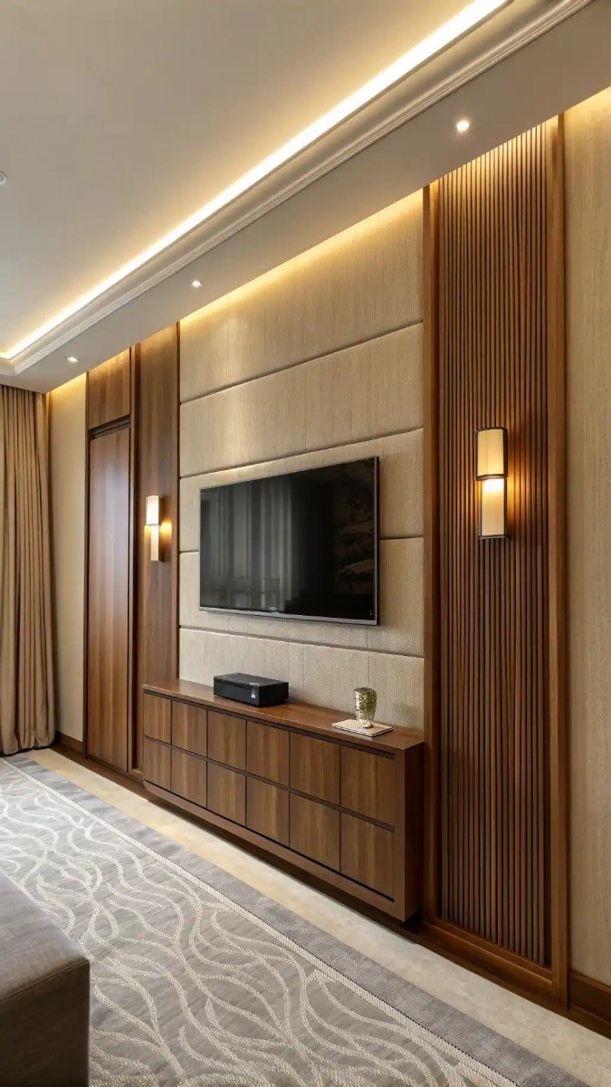 luxury living room tv unit wall design 2