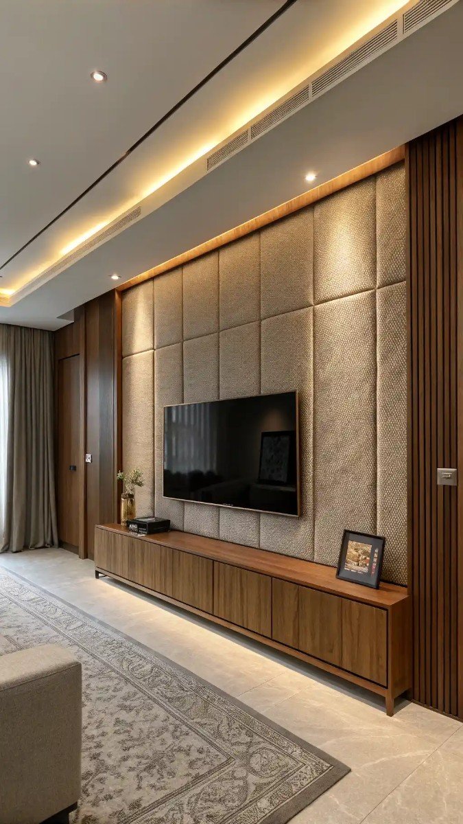 luxury living room tv unit wall design 15