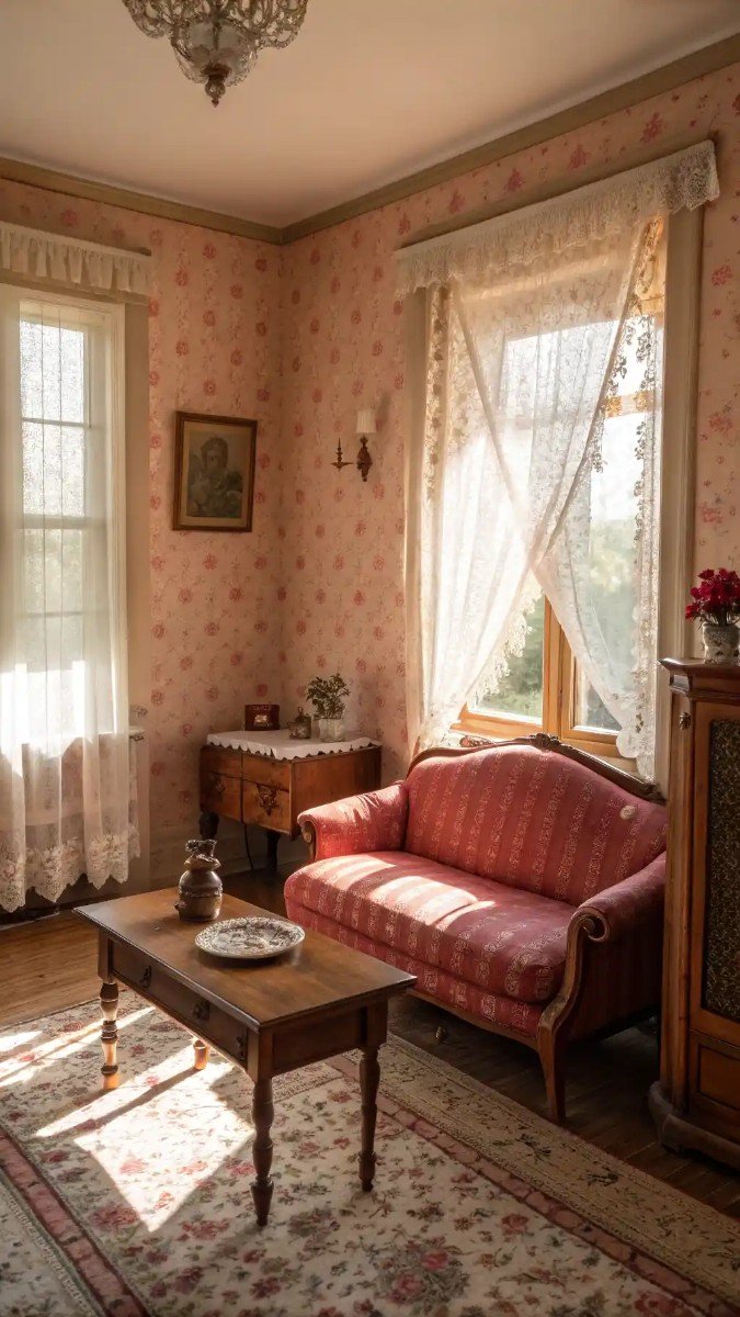 red and pink living room decor 4