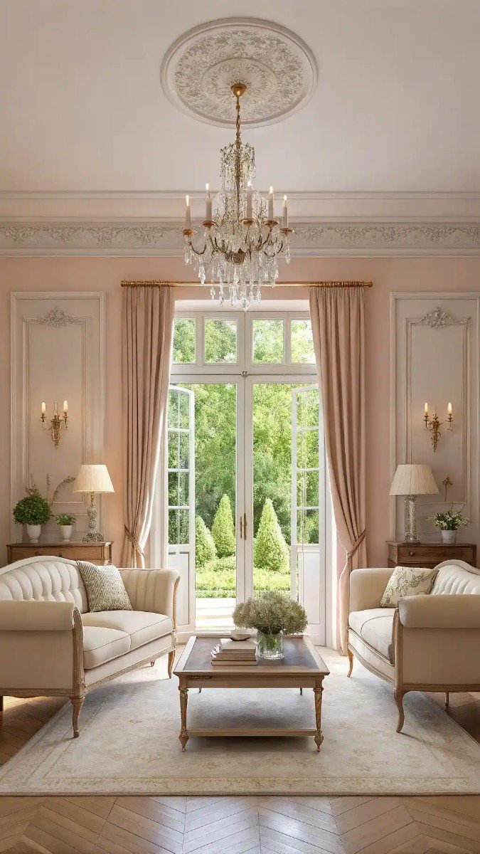 small living room with garden doors 13