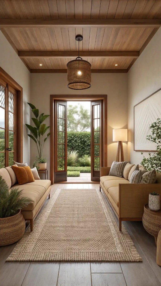 small living room with garden doors 18