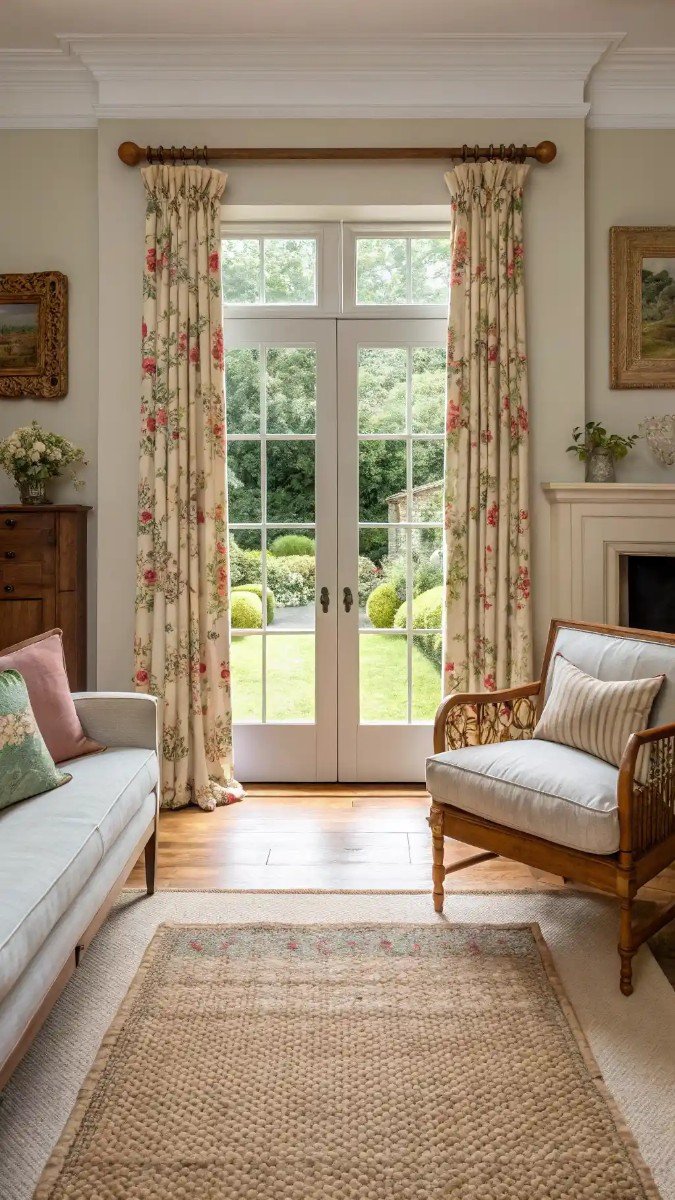 living room double doors to garden 5