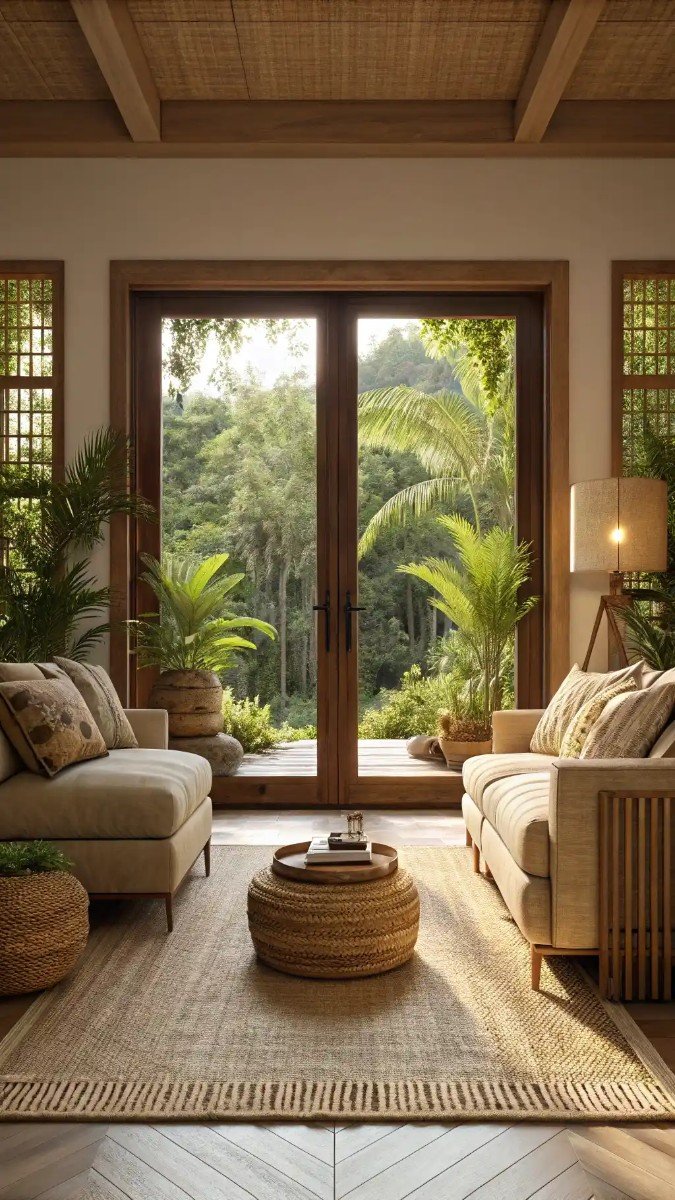 living room double doors to garden 15