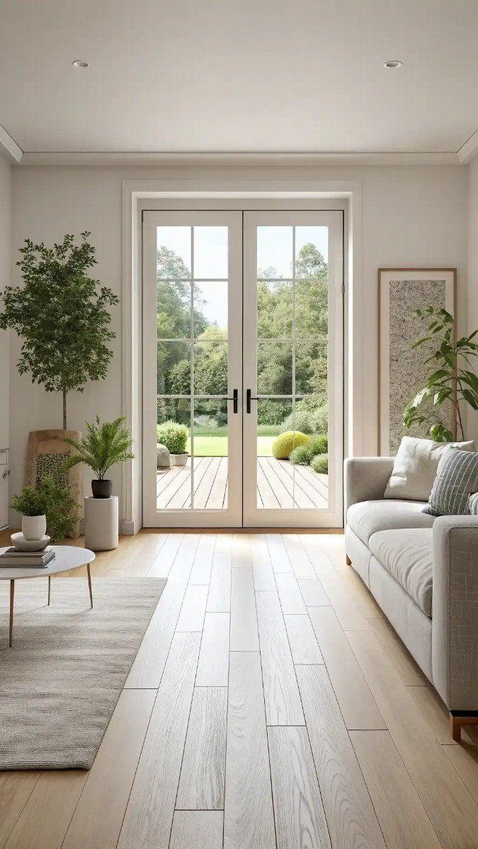 living room double doors to garden 21