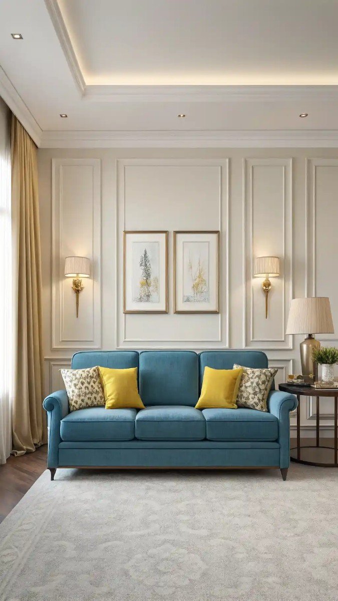 living room design yellow and blue 10