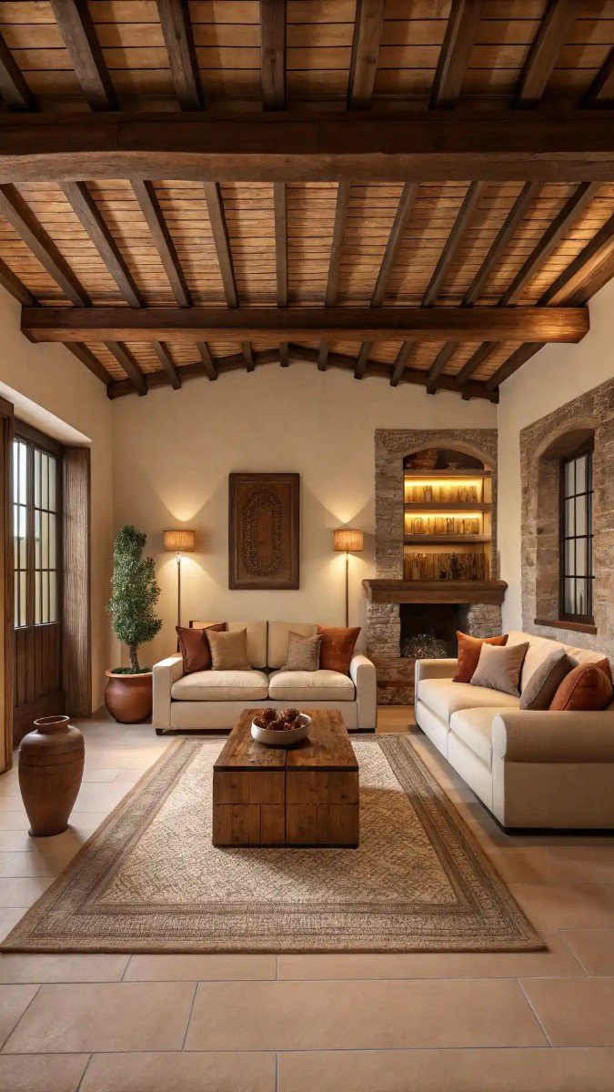 tuscan decorating living room 7