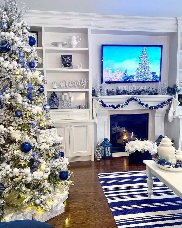 Blue Christmas Decor Ideas