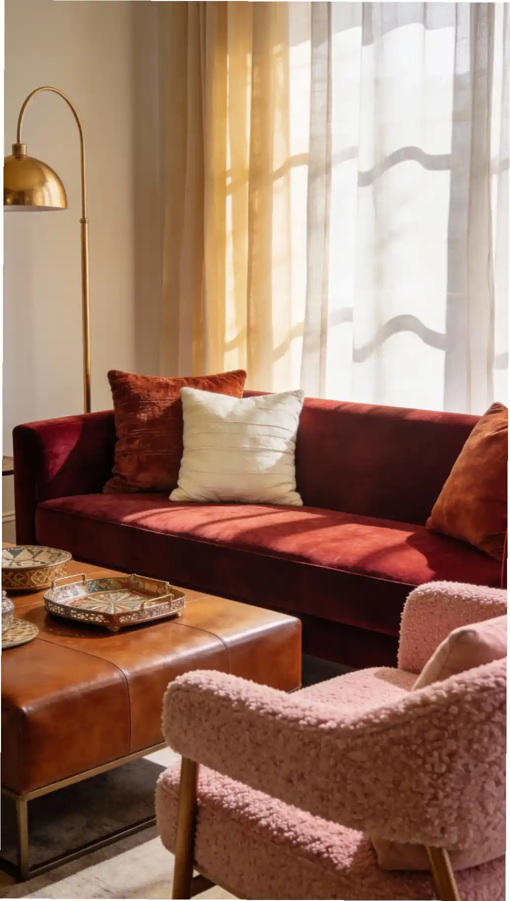 Earthy Glam: Velvet Accents