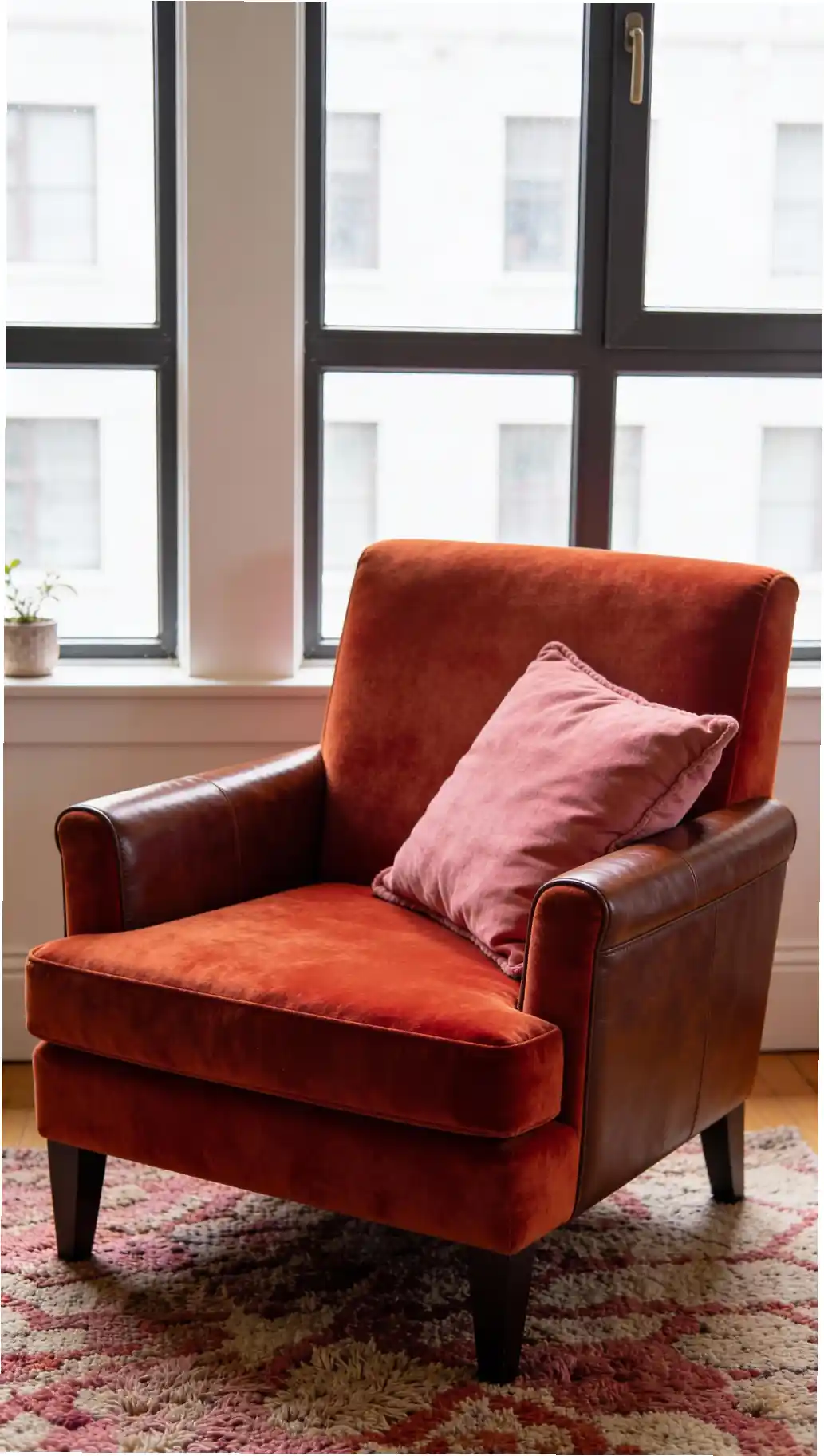 Velvet Armchair Focal Point