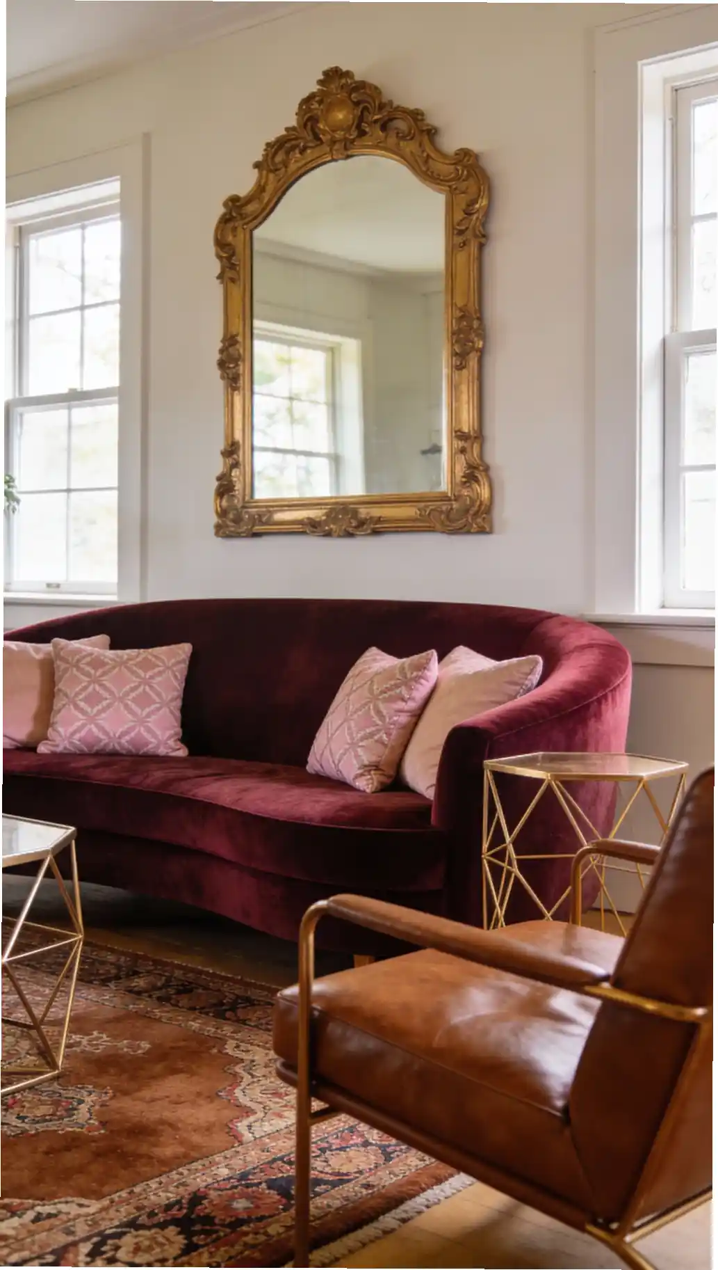 Gilded Curves & Velvet Textures