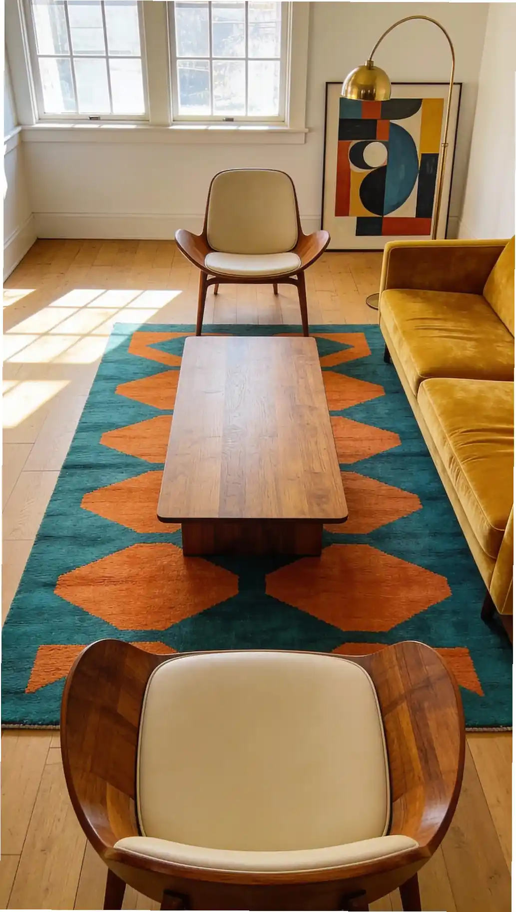 Mid-Century Modern Velvet Accents