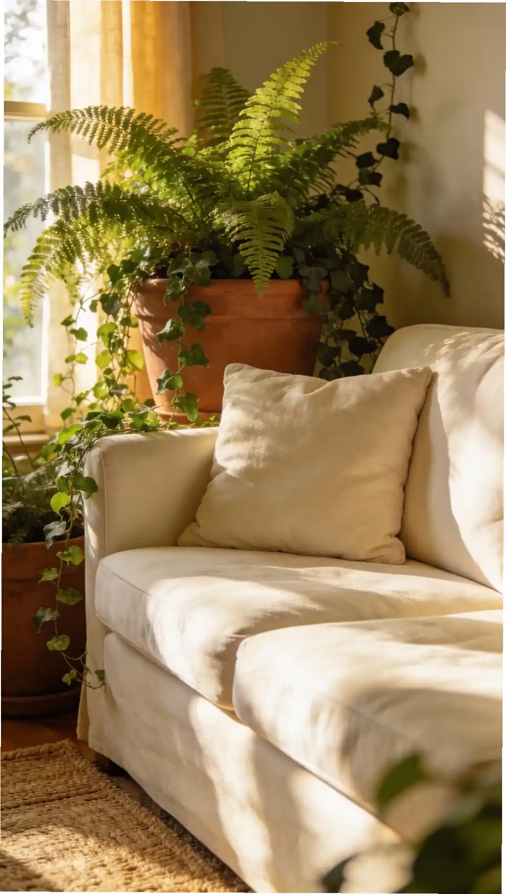 Terracotta Accents, Lush Greenery