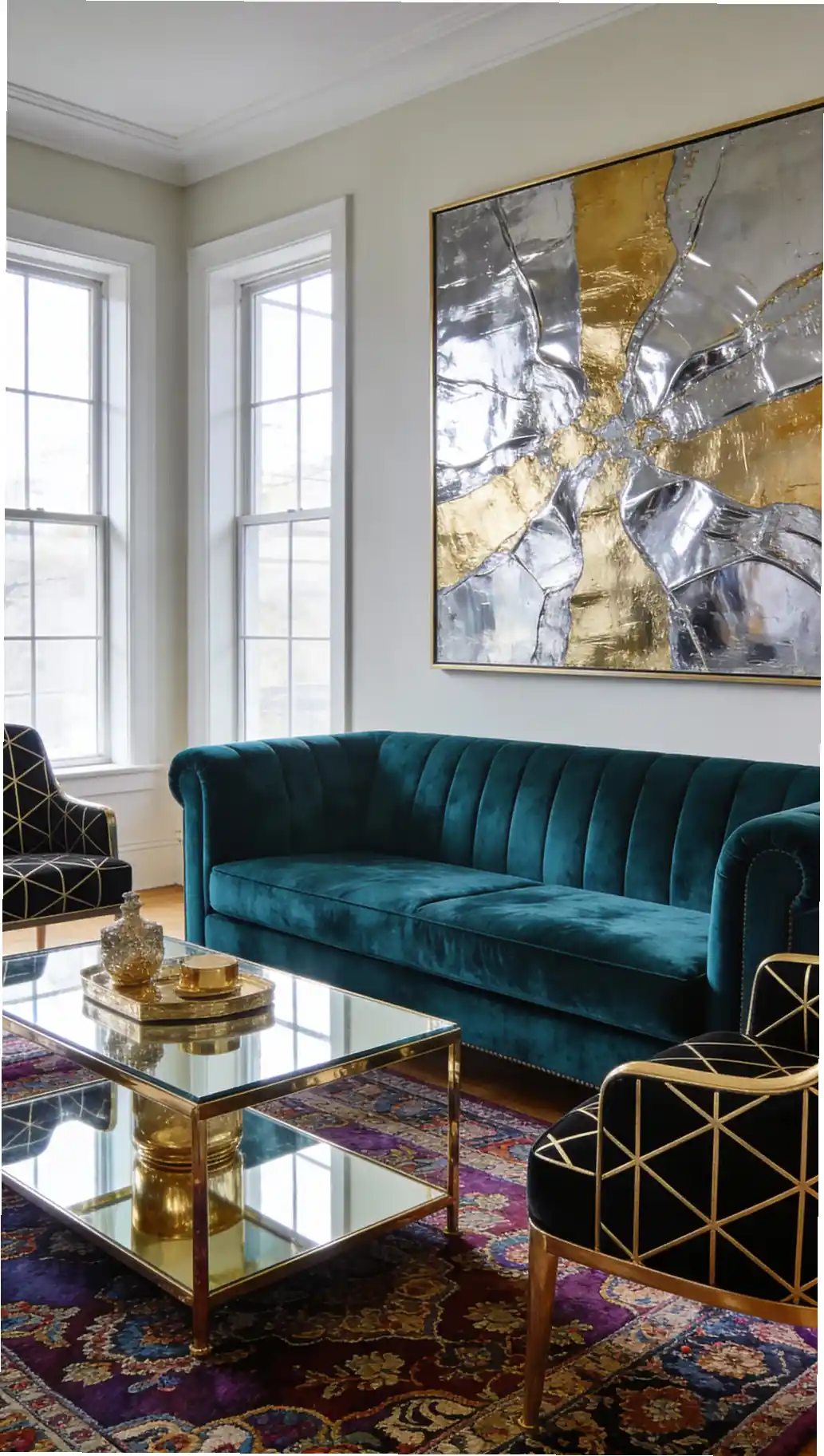 Art Deco Luxe Contrast Style