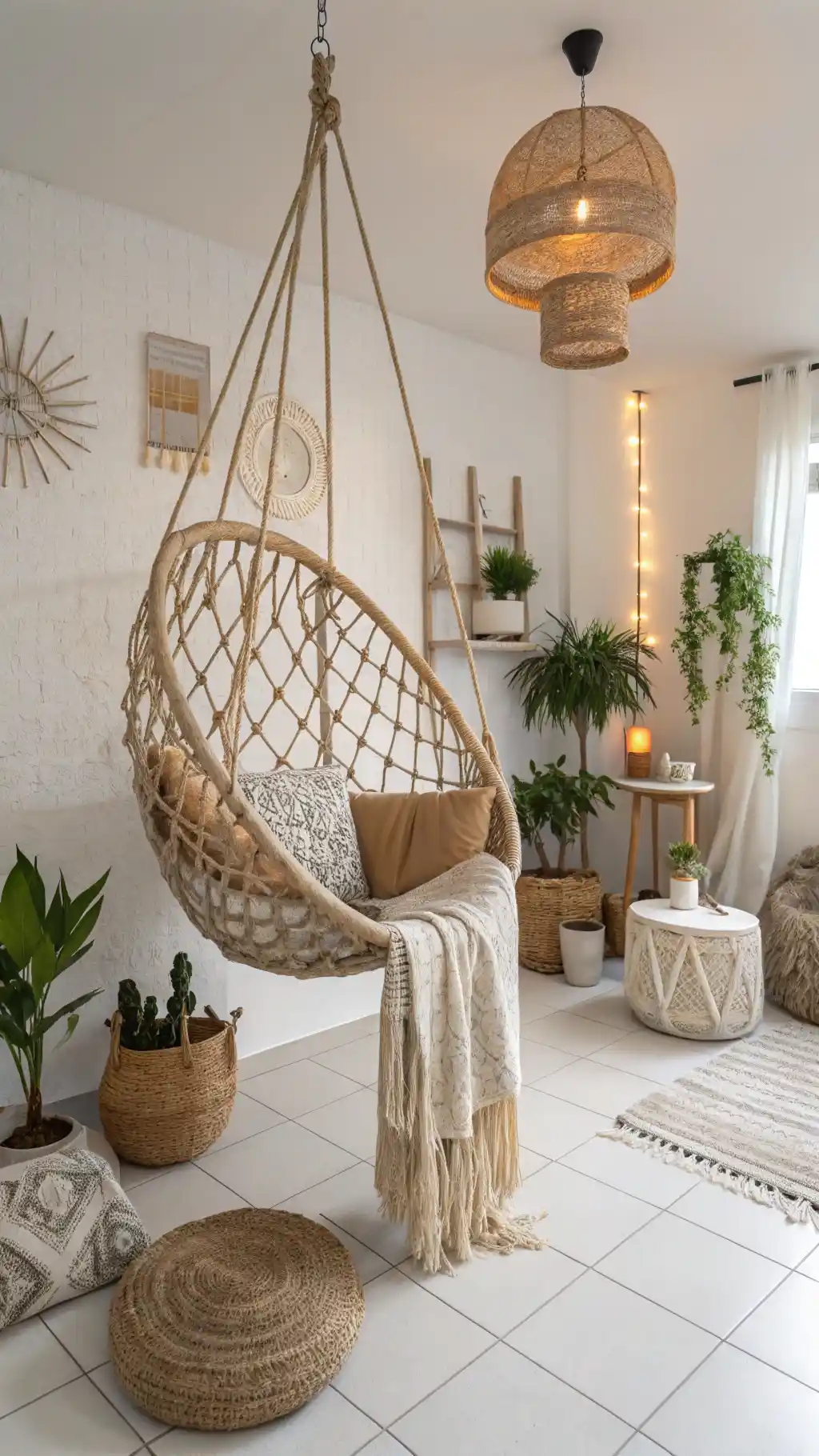 Statement Jute Hanging Chair