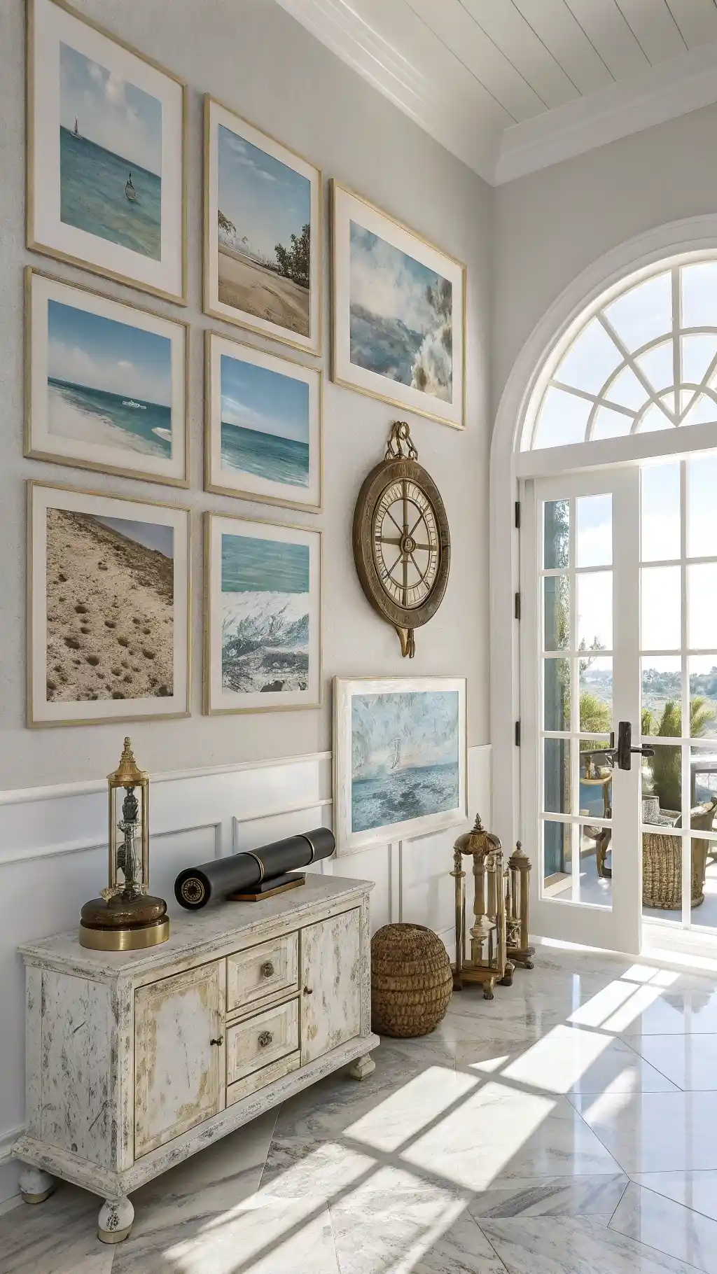 Coastal Glam Gallery Wall