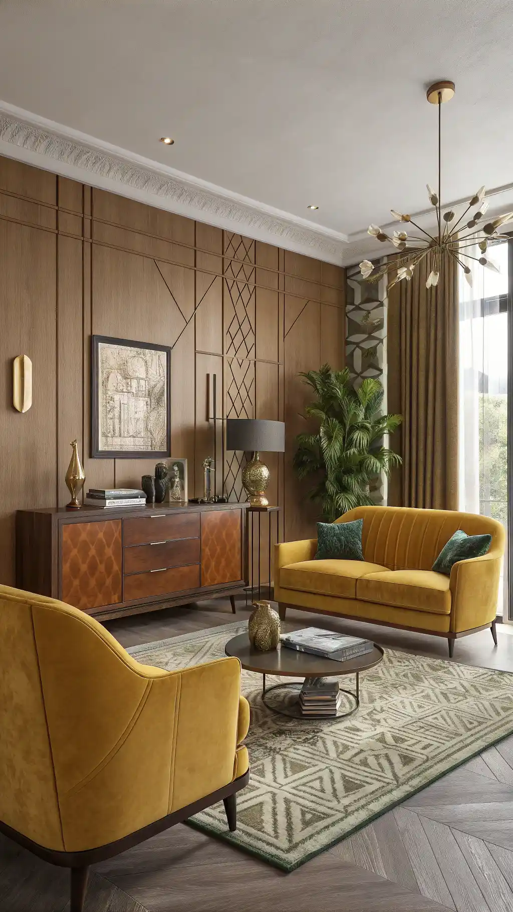 Mid-Century Modern Eclectic Living Room