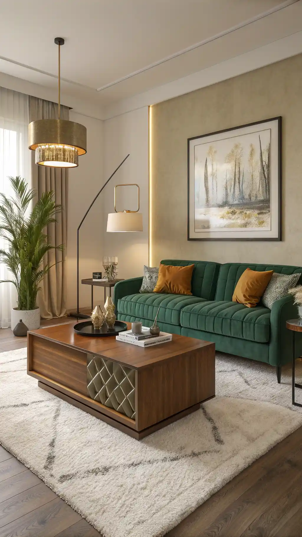 Mid-Century Modern Velvet Accents