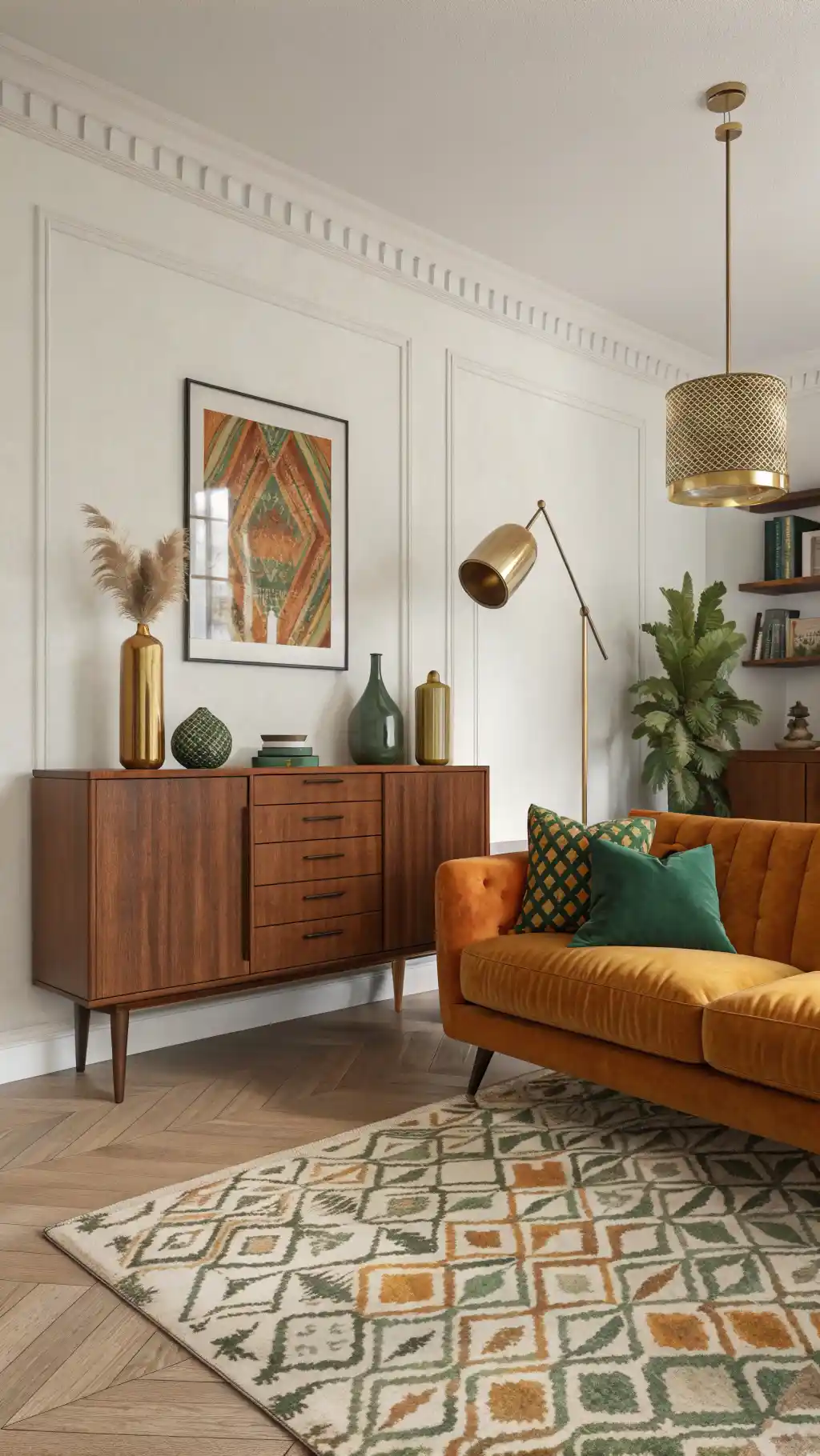 Mid-Century Modern Sunset Hues