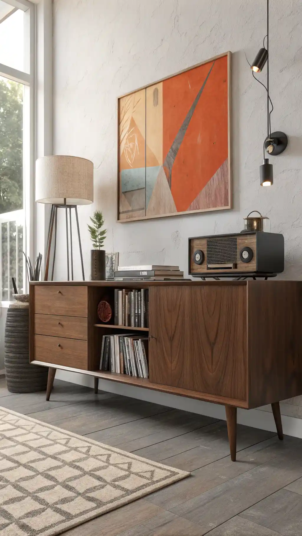 Mid-Century Modern Credenza Styling