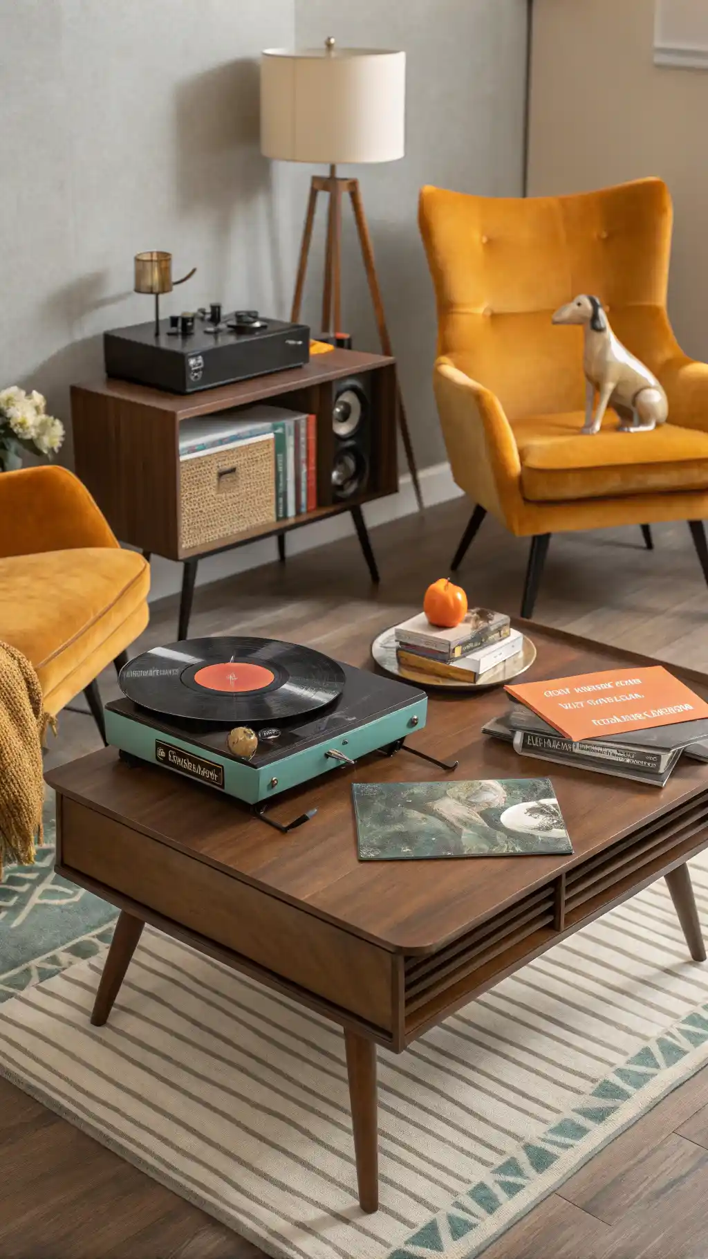 Mid-Century Modern Sunset Hues