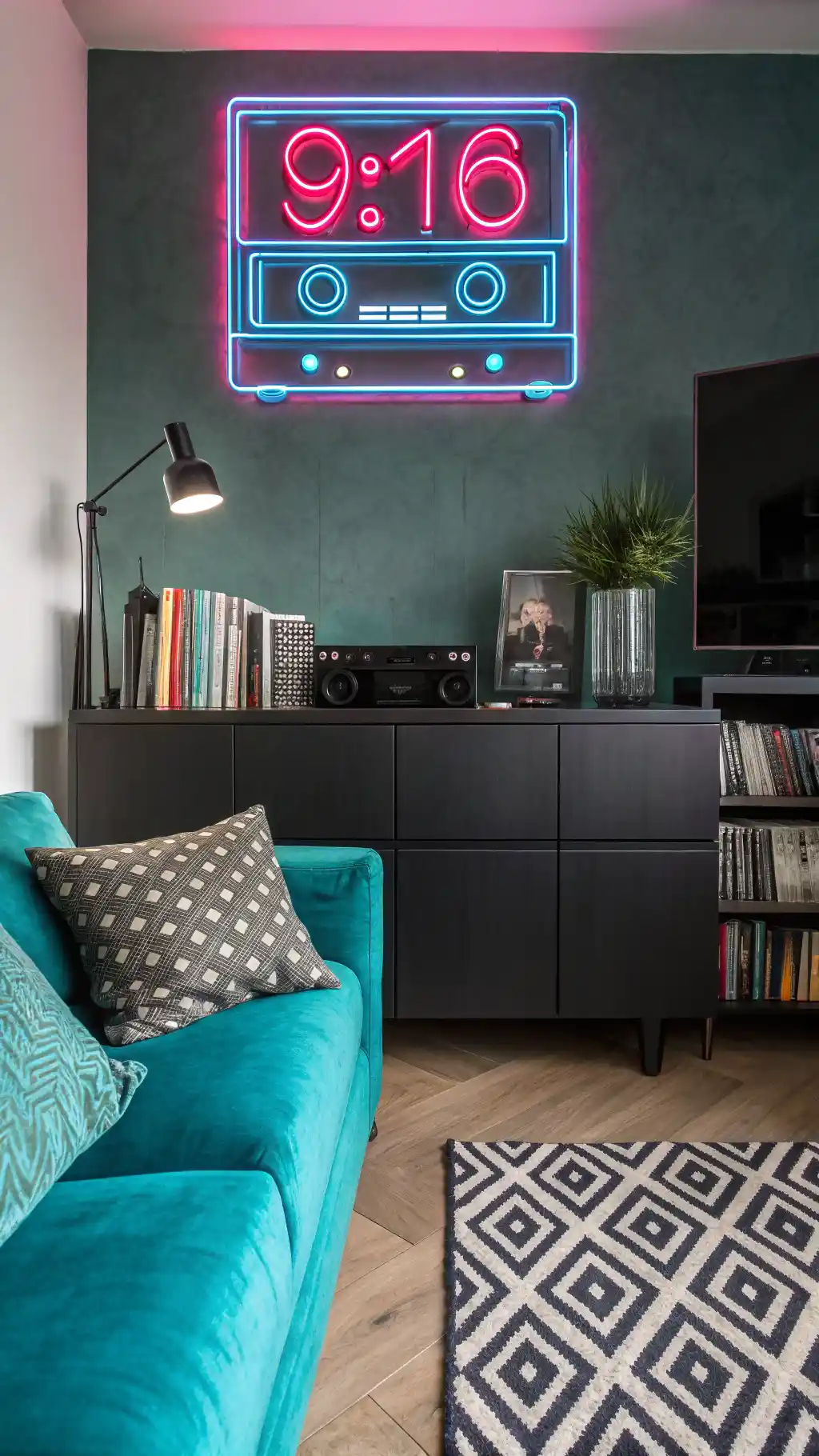 Neon Glow Retro Accents