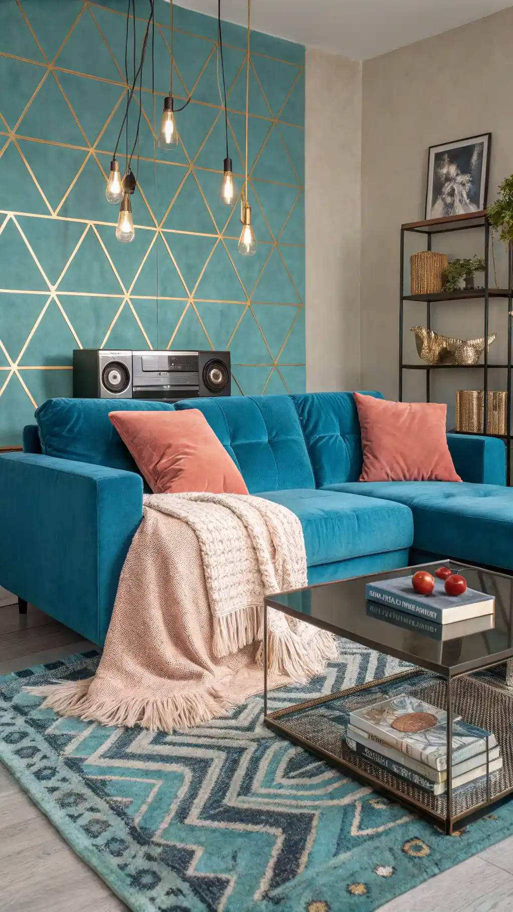 Electric Blue & Coral Revival