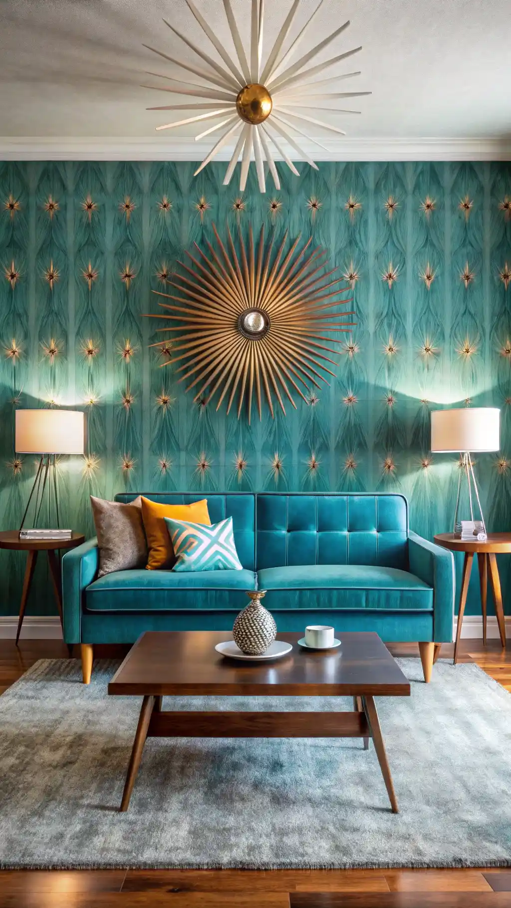 Atomic Starburst Wallpaper Design