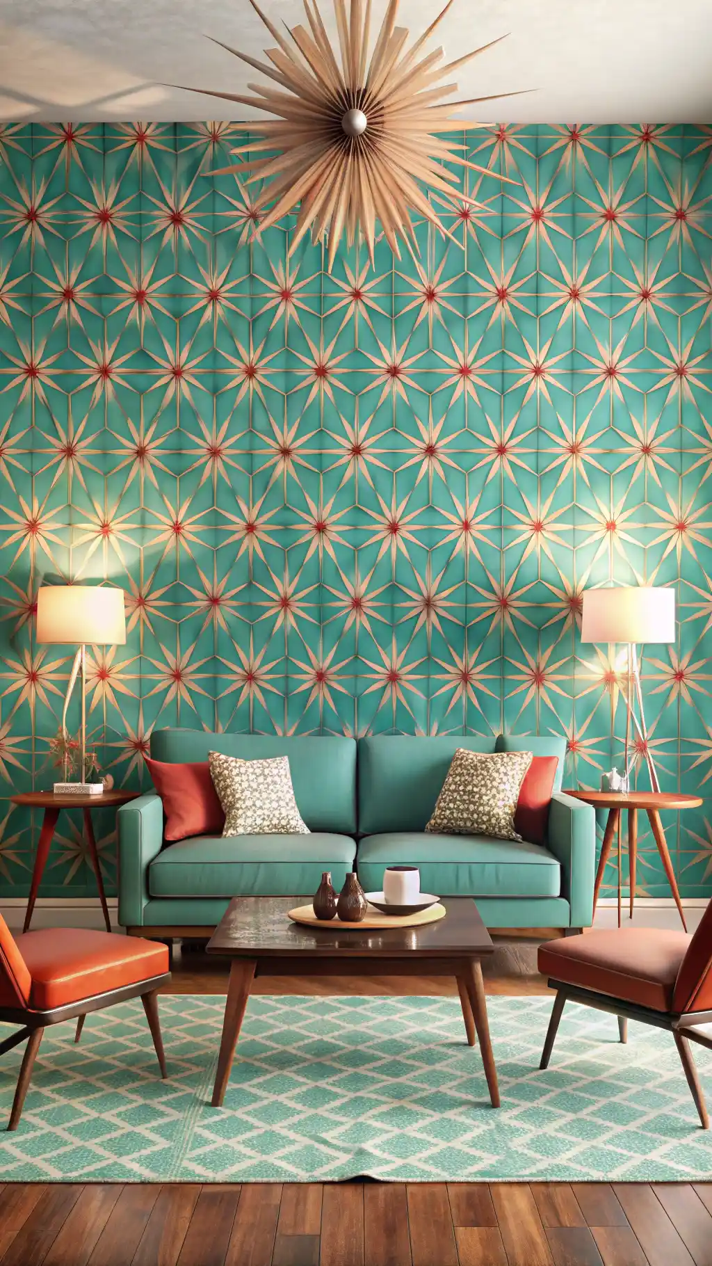 Atomic Starburst Wallpaper Delight