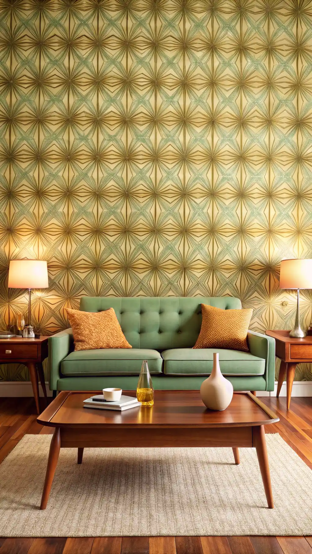 Atomic Starburst Wallpaper Accent