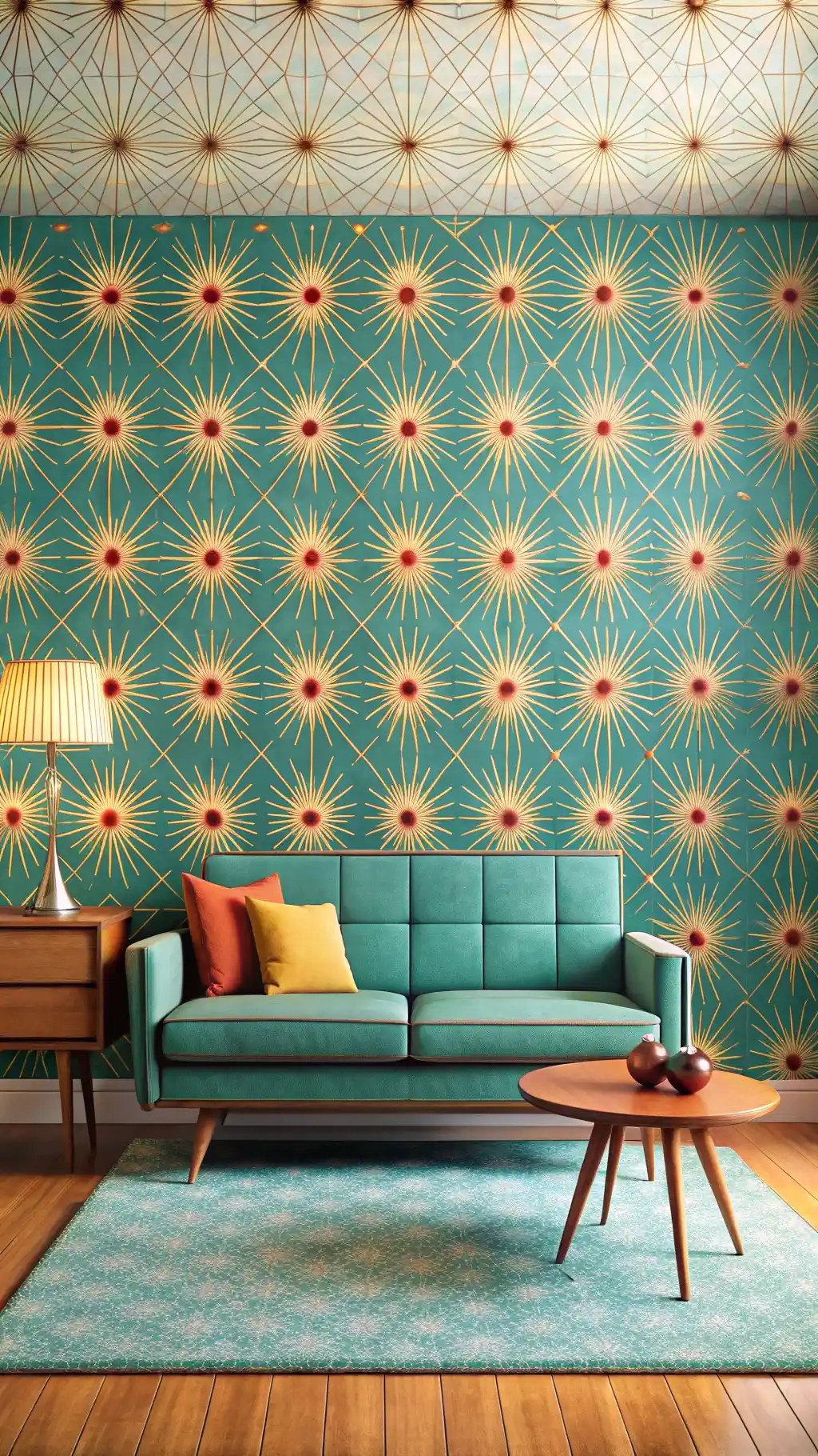 Atomic Starburst Wallpaper Accent