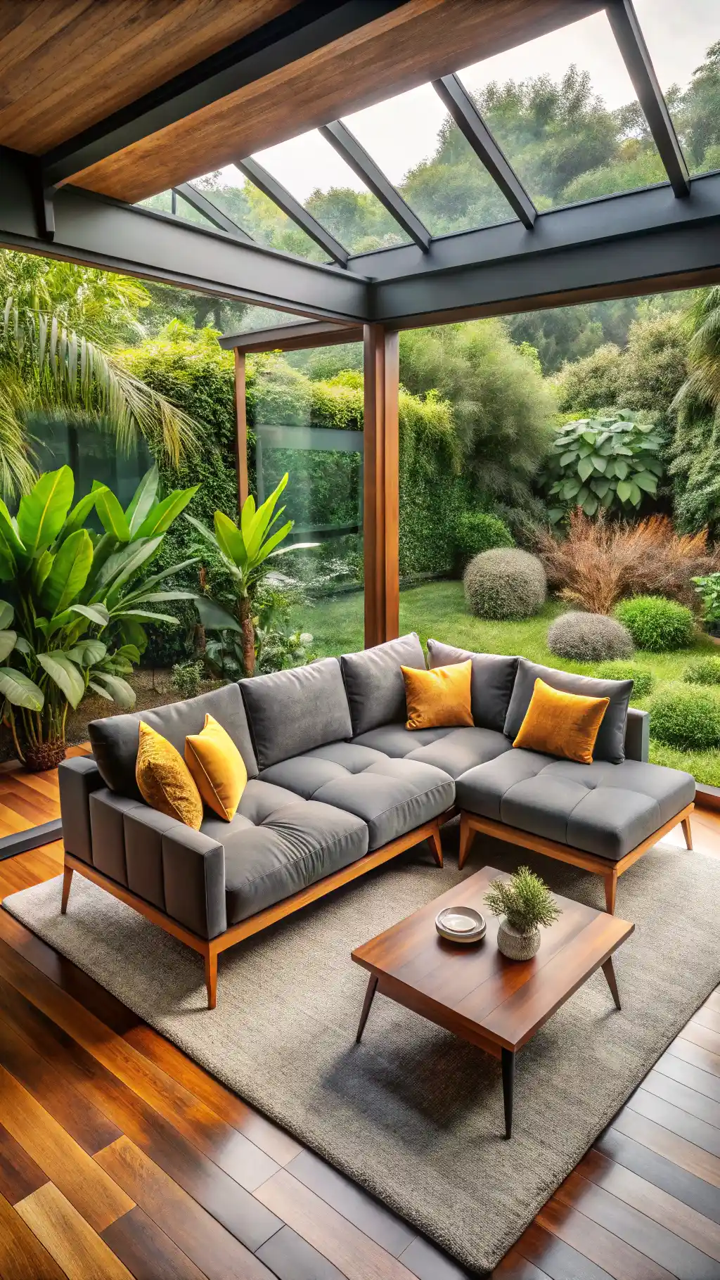 Mid-Century Modern Garden Retreat