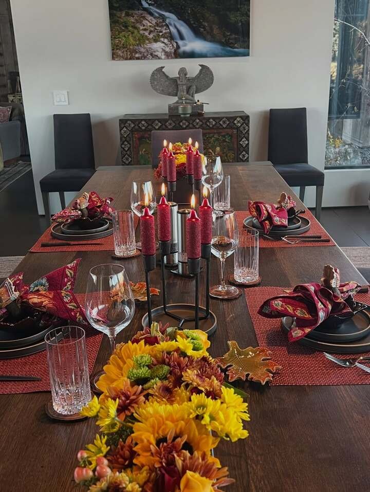 dining room table decor