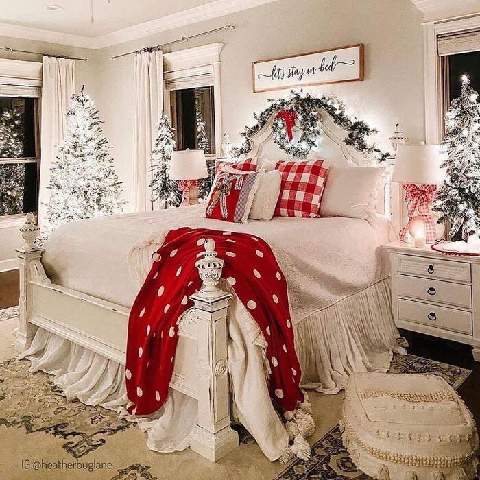 Farmhouse Christmas Bedroom