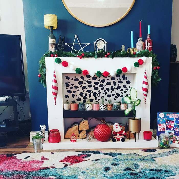 fireplace mantle christmas decor ideas