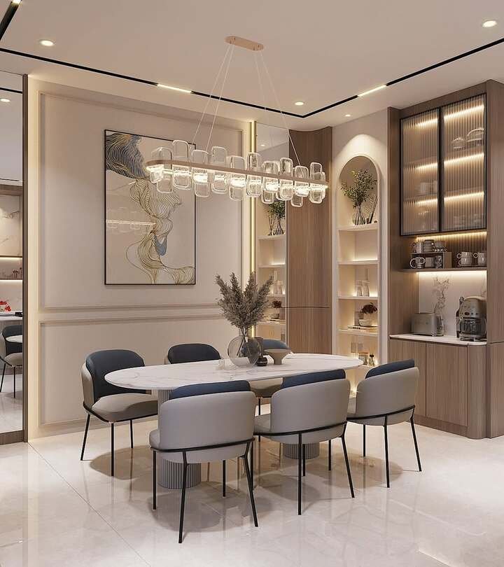 luxury dining room decor