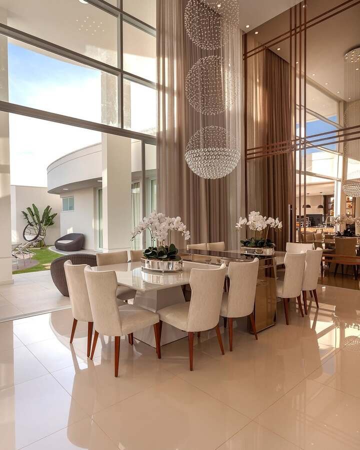 luxury dining room decor