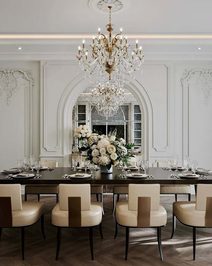 luxury dining room decor